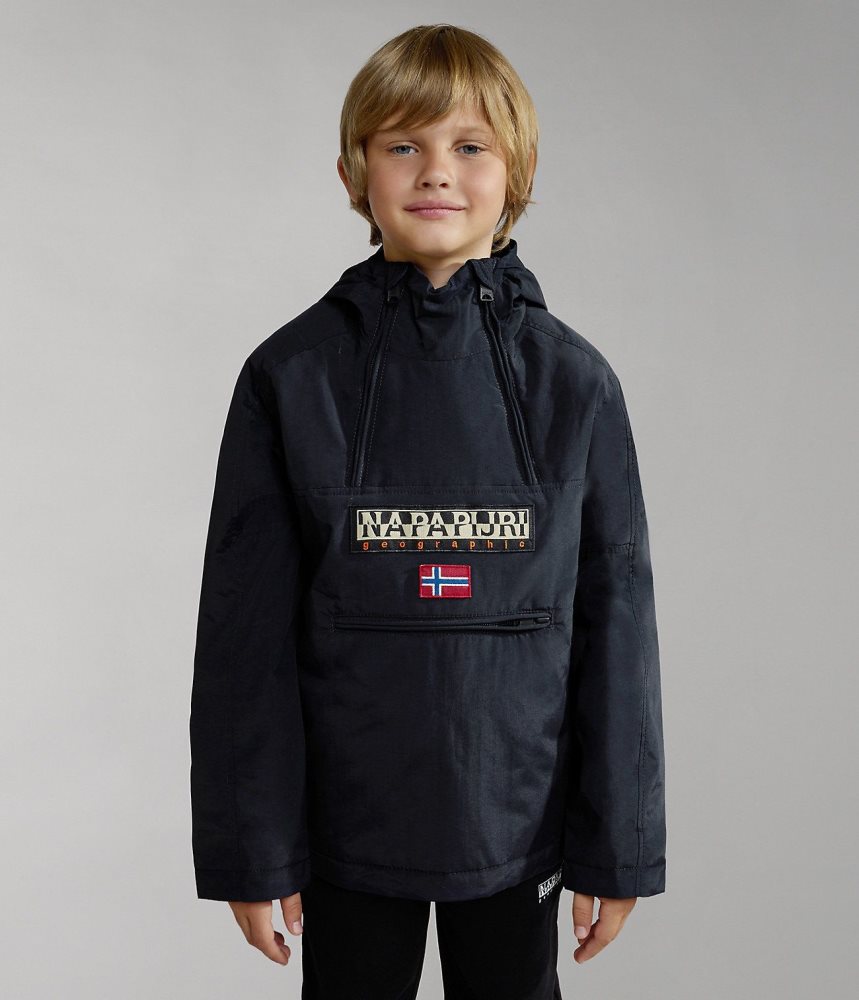 Napapijri Northfarer Winter Anorak Jacket (4-16 YEARS) Regenjassen Kinderen Zwart | 3591820-RY