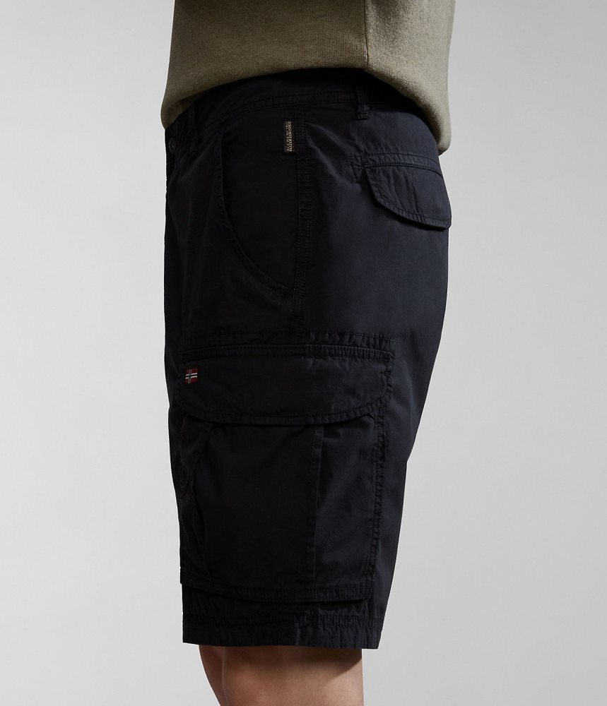 Napapijri Noto Bermuda Shorts Korte Broek Heren Zwart | 0175368-WV