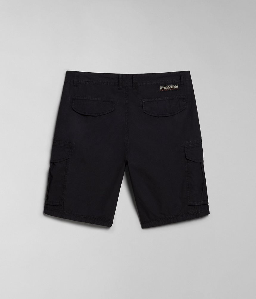 Napapijri Noto Bermuda Shorts Korte Broek Heren Zwart | 0175368-WV