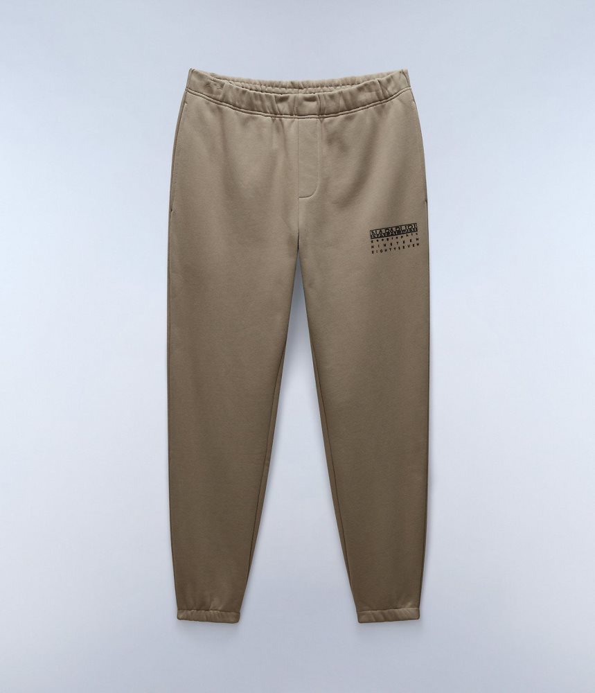 Napapijri Premium Joggers Joggingbroek Heren Beige | 5709862-DP