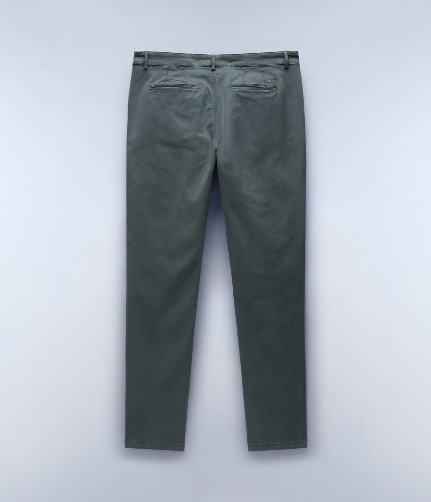 Napapijri Puyo All-Seasons Chino Trousers Chino Broek Heren Groen | 1305729-YL