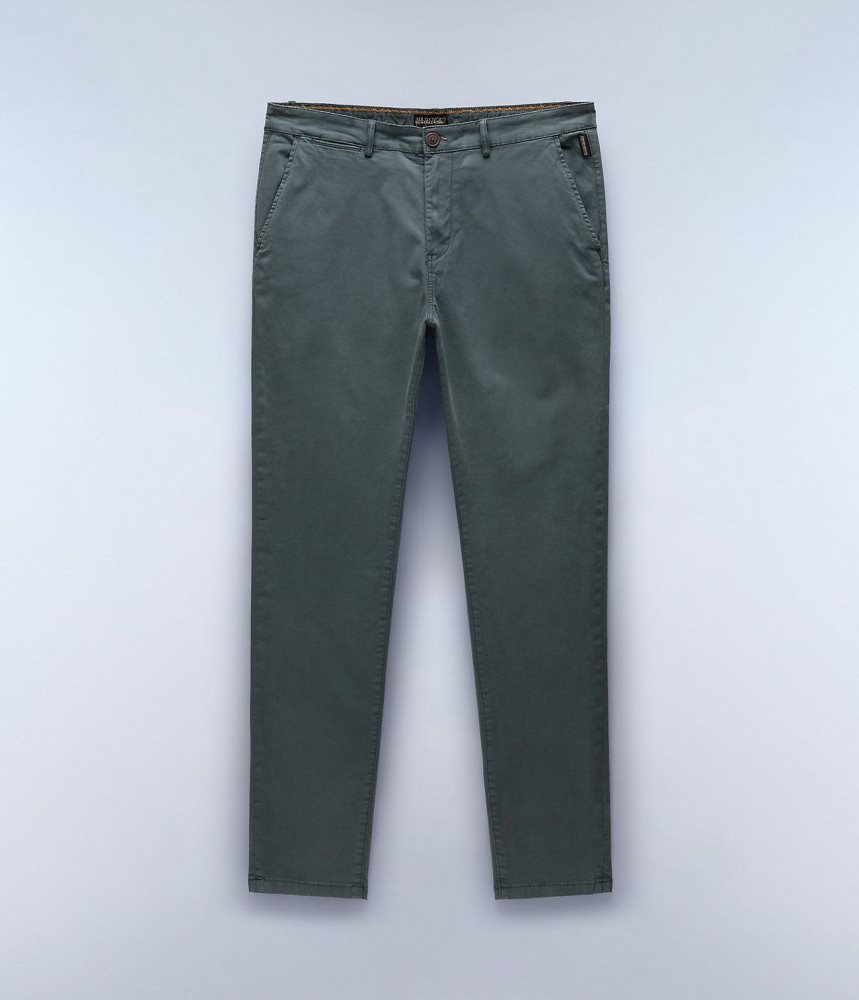 Napapijri Puyo All-Seasons Chino Trousers Chino Broek Heren Groen | 1305729-YL