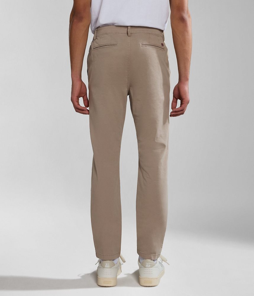 Napapijri Puyo All-Seasons Chino Trousers Chino Broek Heren Beige | 2786031-PR