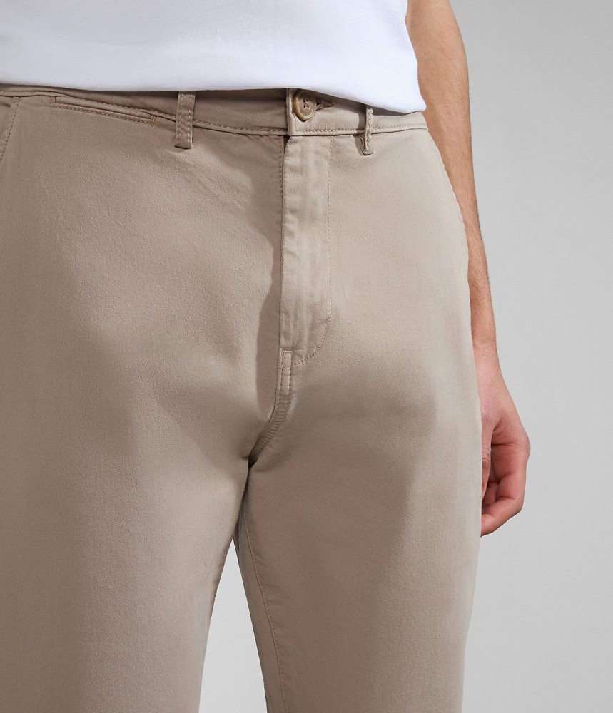 Napapijri Puyo All-Seasons Chino Trousers Chino Broek Heren Beige | 2786031-PR