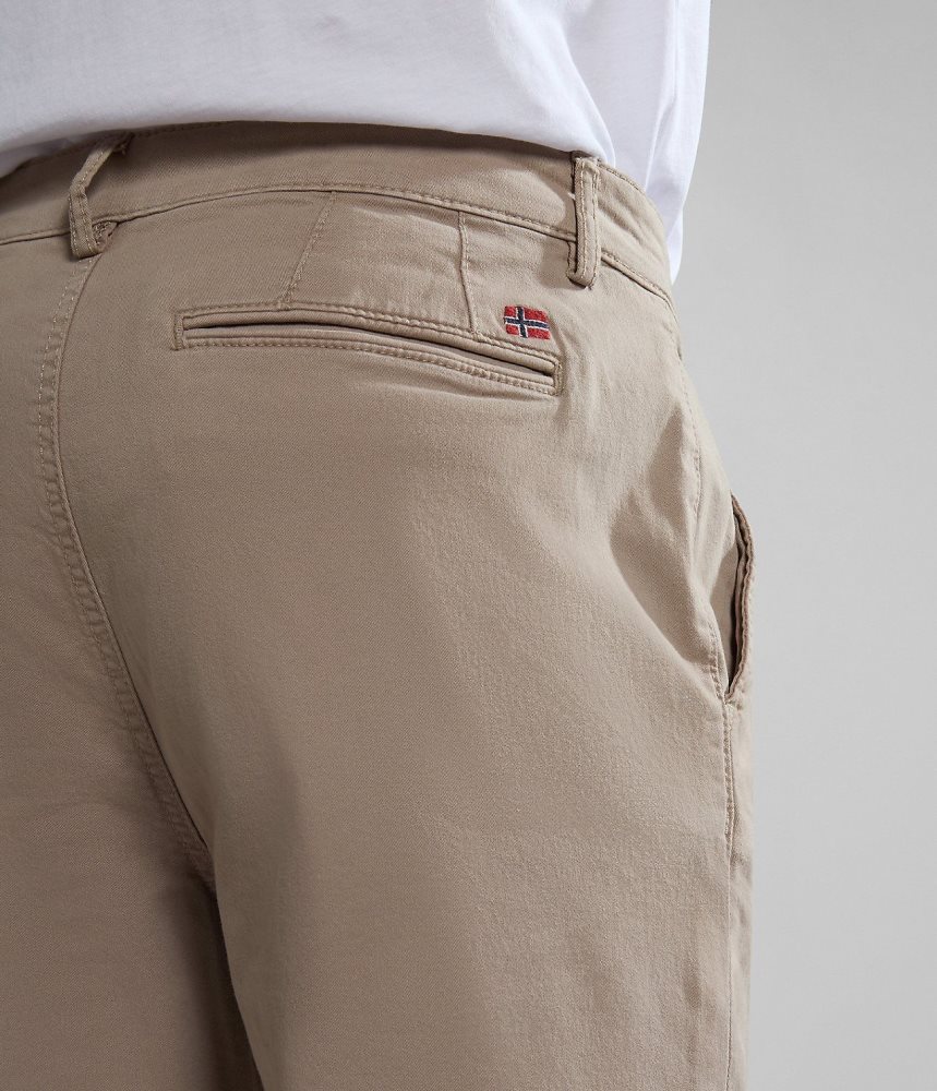 Napapijri Puyo All-Seasons Chino Trousers Chino Broek Heren Beige | 2786031-PR