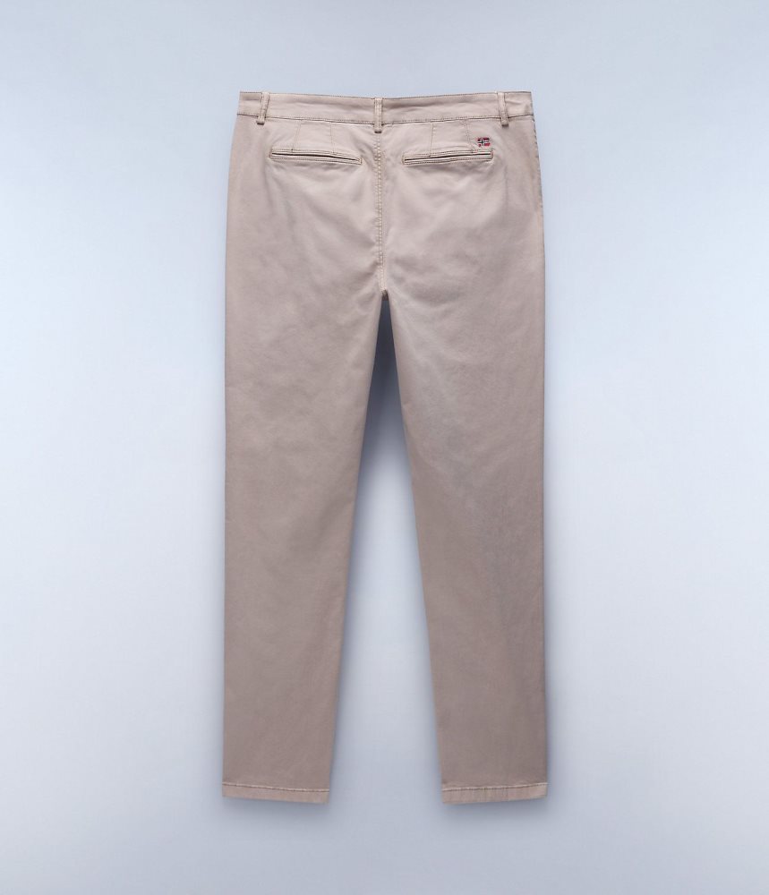 Napapijri Puyo All-Seasons Chino Trousers Chino Broek Heren Beige | 6329047-HW