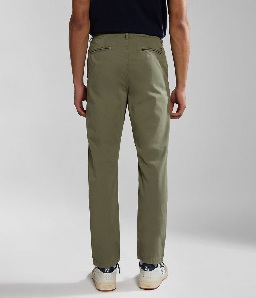 Napapijri Puyo Summer Chino Trousers Chino Broek Heren Groen | 2386719-XT