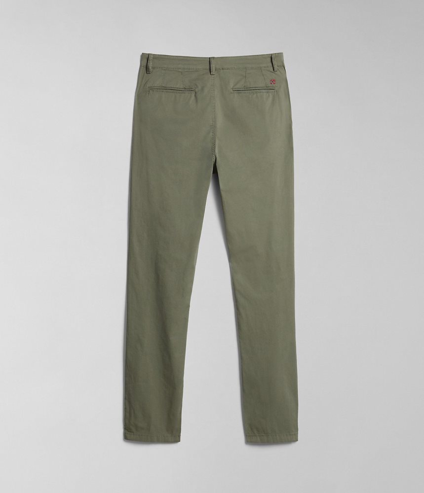 Napapijri Puyo Summer Chino Trousers Chino Broek Heren Groen | 2386719-XT