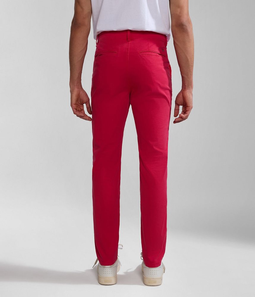 Napapijri Puyo Summer Chino Trousers Chino Broek Heren Rood | 0146582-GE