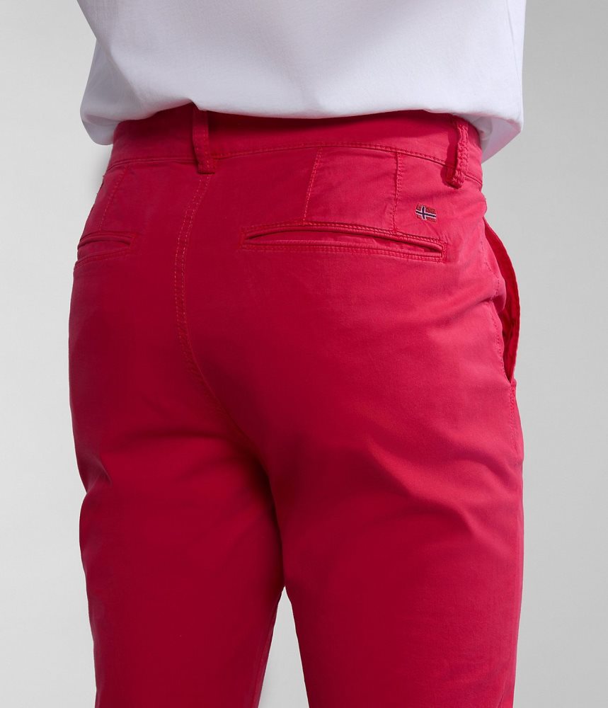 Napapijri Puyo Summer Chino Trousers Chino Broek Heren Rood | 0146582-GE