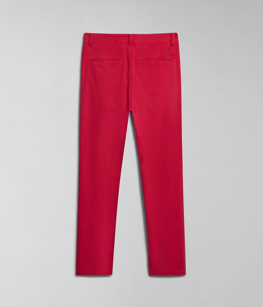 Napapijri Puyo Summer Chino Trousers Chino Broek Heren Rood | 0146582-GE