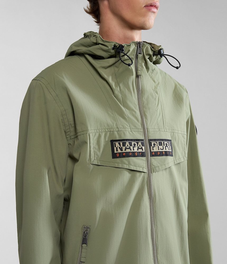 Napapijri Rainforest Open Summer Jacket Windjak Heren Groen | 6085243-AL