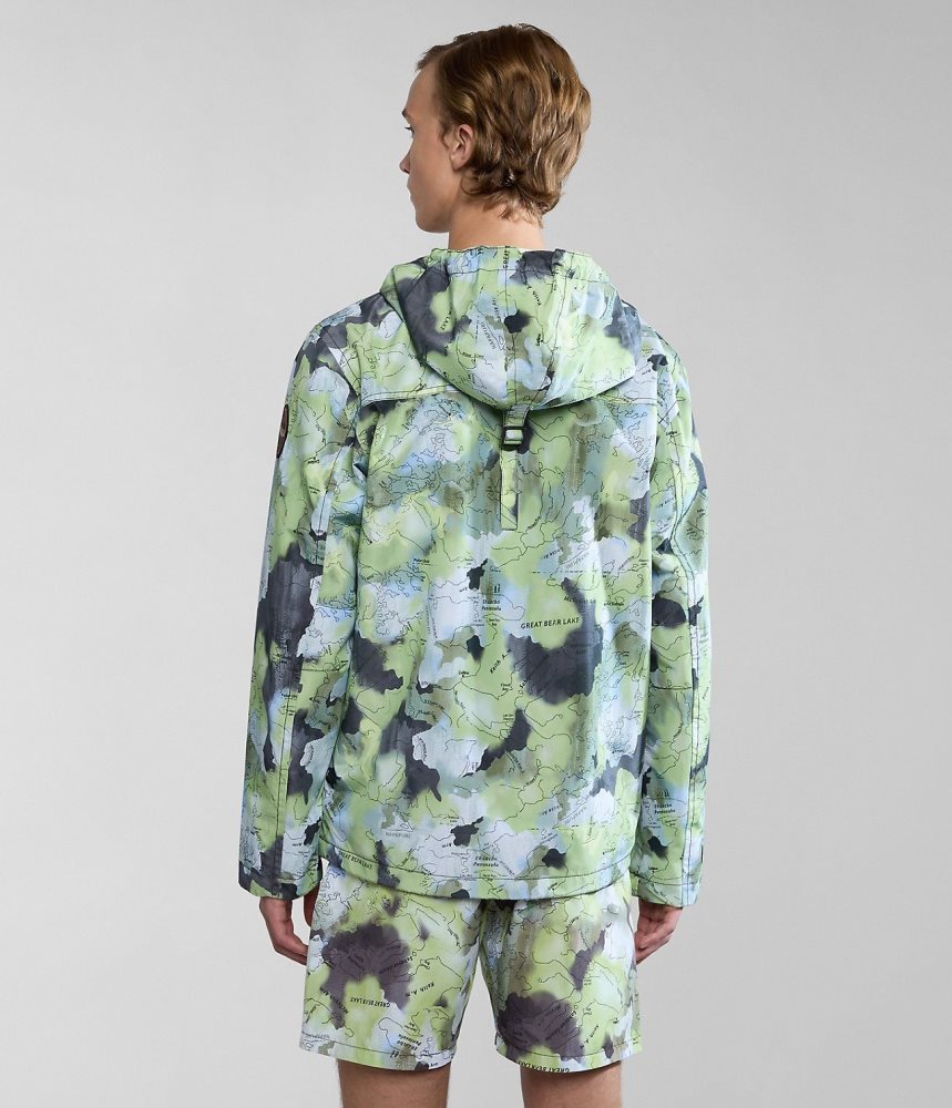 Napapijri Rainforest Open Summer Print Jacket Windjak Heren Multicolour | 8610354-AJ