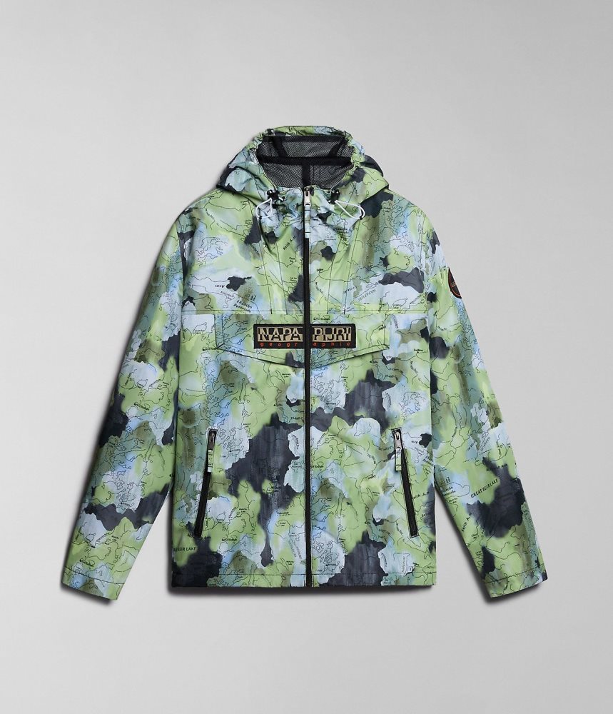 Napapijri Rainforest Open Summer Print Jacket Windjak Heren Multicolour | 8610354-AJ