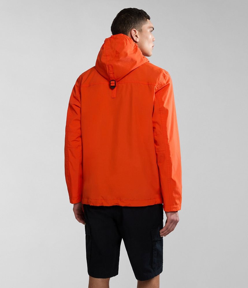 Napapijri Rainforest Pocket Summer Anorak Jacket Windjak Heren Oranje | 3601975-ZU