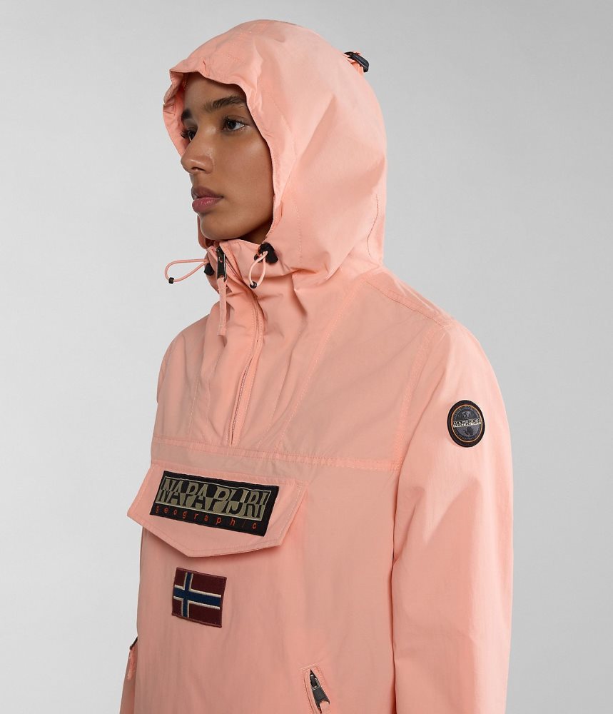 Napapijri Rainforest Pocket Summer Anorak Jacket Windjak Dames Roze | 4823951-HM