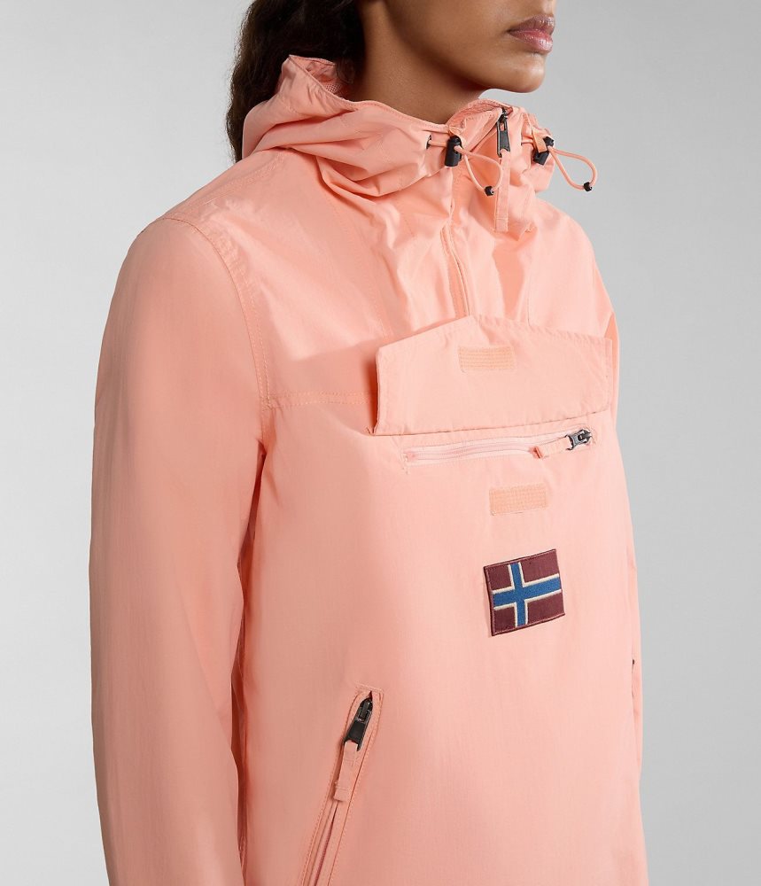 Napapijri Rainforest Pocket Summer Anorak Jacket Windjak Dames Roze | 4823951-HM