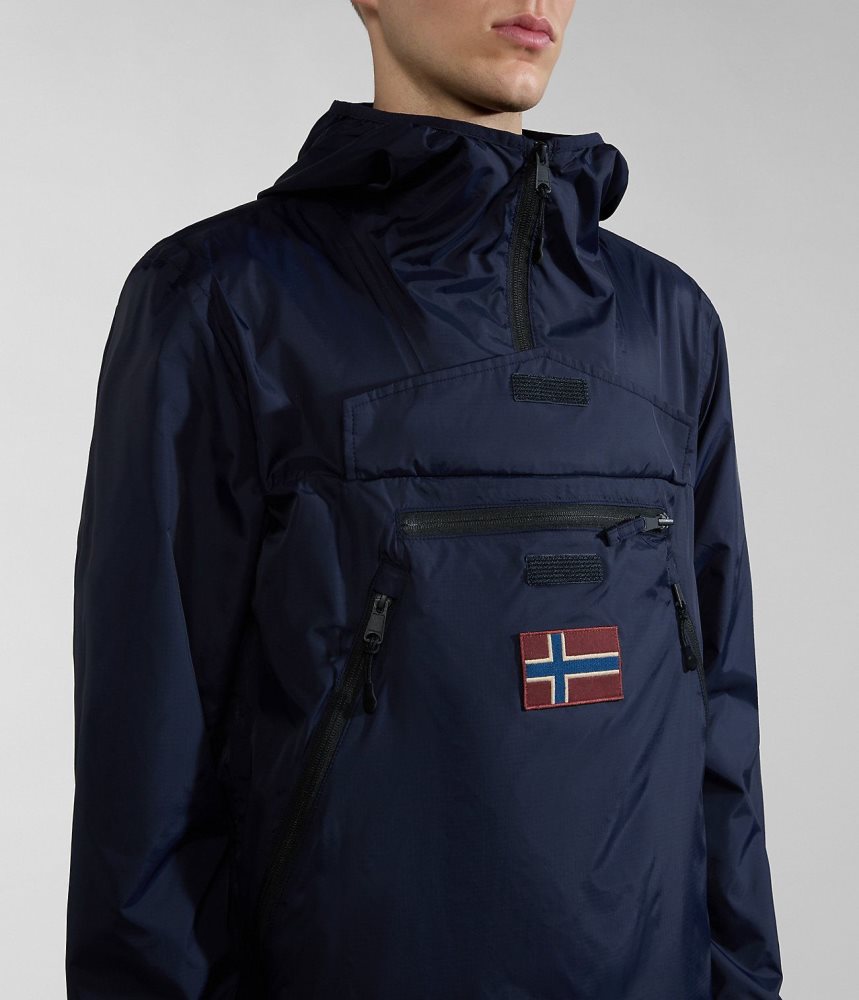 Napapijri Rainforest Ripstop Anorak Jacket - Unisex Windjak Heren Donkerblauw | 8914026-UG