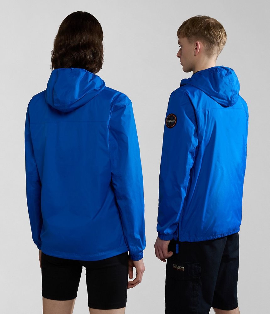 Napapijri Rainforest Ripstop Anorak Jacket - Unisex Windjak Heren Blauw | 1375984-BH