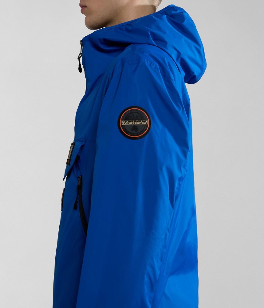 Napapijri Rainforest Ripstop Anorak Jacket - Unisex Windjak Heren Blauw | 1375984-BH