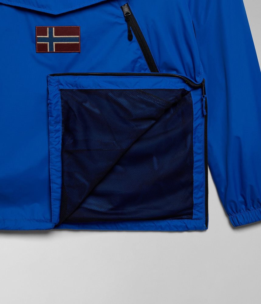 Napapijri Rainforest Ripstop Anorak Jacket - Unisex Windjak Heren Blauw | 1375984-BH