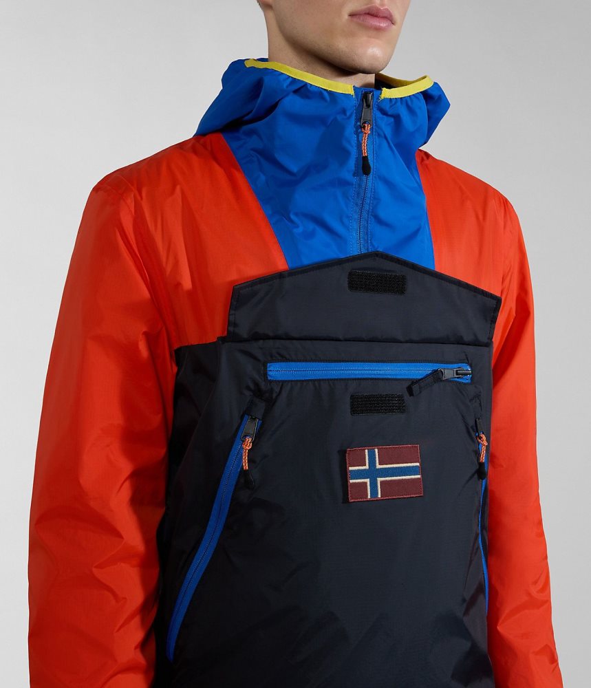 Napapijri Rainforest Ripstop Anorak Jacket - Unisex Regenjassen Heren Multicolour | 1468320-MP