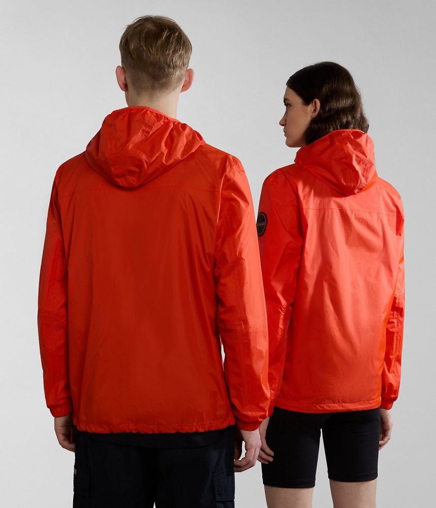 Napapijri Rainforest Ripstop Anorak Jacket - Unisex Regenjassen Dames Oranje | 2510467-GP