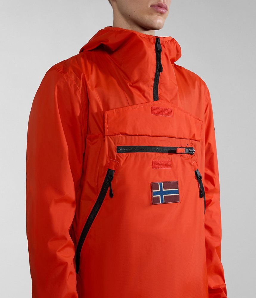 Napapijri Rainforest Ripstop Anorak Jacket - Unisex Regenjassen Dames Oranje | 2510467-GP