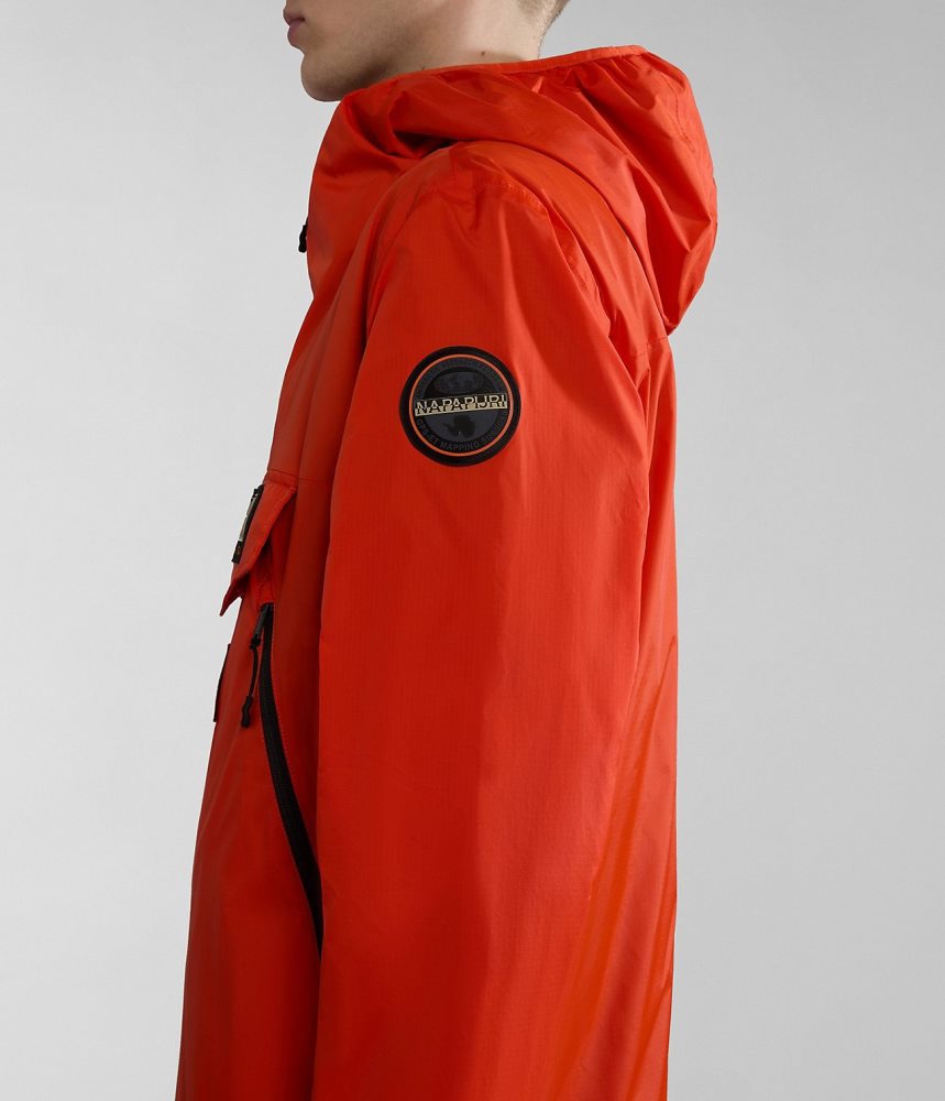 Napapijri Rainforest Ripstop Anorak Jacket - Unisex Regenjassen Dames Oranje | 2510467-GP