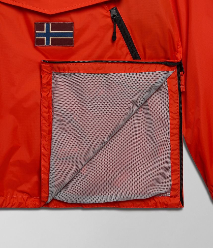 Napapijri Rainforest Ripstop Anorak Jacket - Unisex Regenjassen Dames Oranje | 2510467-GP