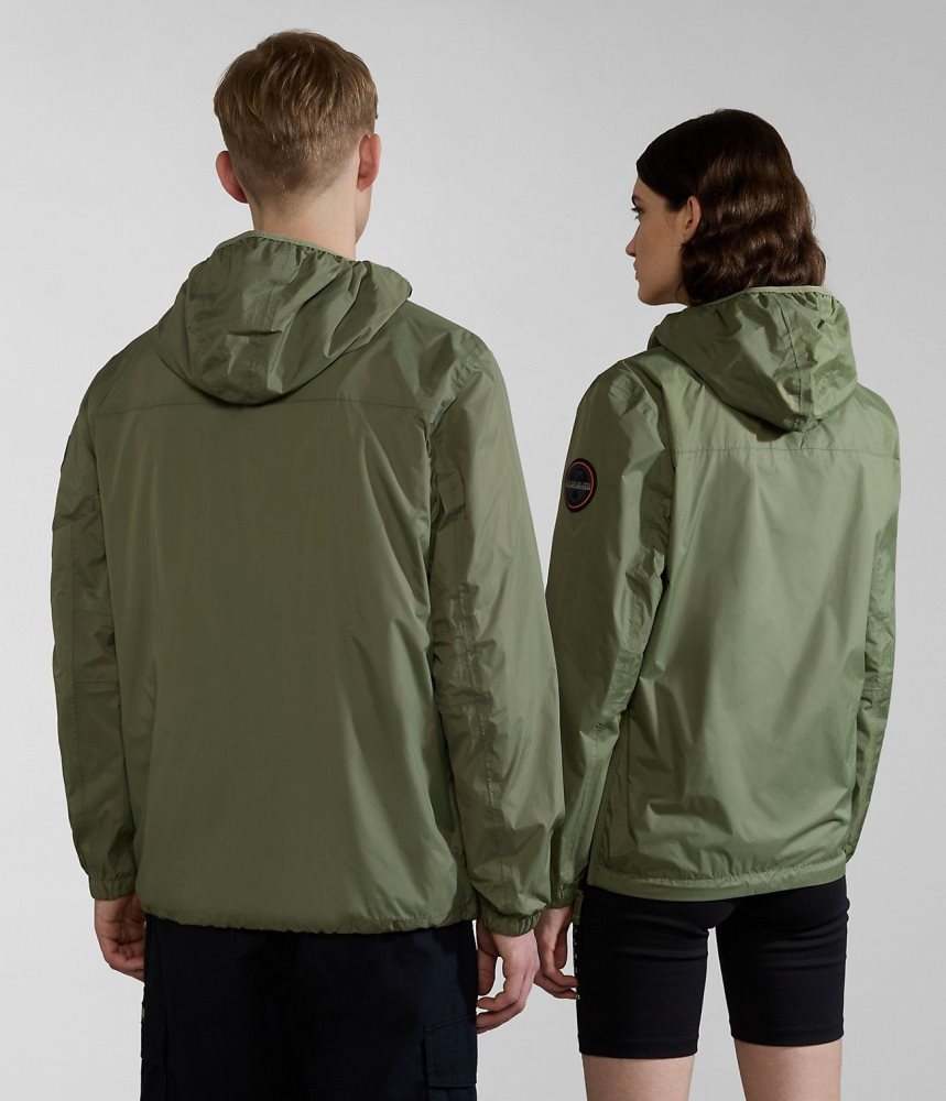 Napapijri Rainforest Ripstop Anorak Jacket - Unisex Regenjassen Dames Groen | 6932157-OS