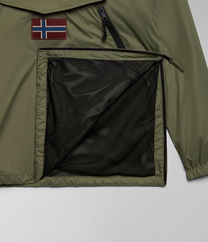 Napapijri Rainforest Ripstop Anorak Jacket - Unisex Regenjassen Dames Groen | 6932157-OS