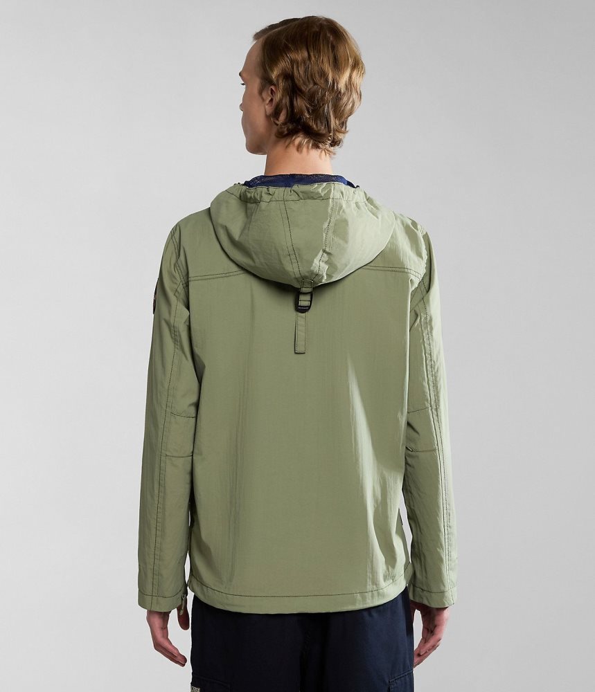 Napapijri Rainforest Summer Anorak Jacket Windjak Heren Groen | 9372451-YX