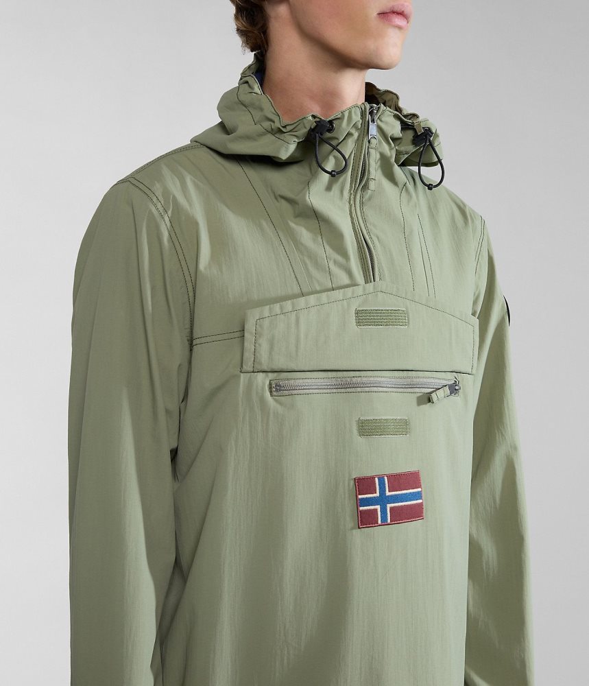 Napapijri Rainforest Summer Anorak Jacket Windjak Heren Groen | 9372451-YX