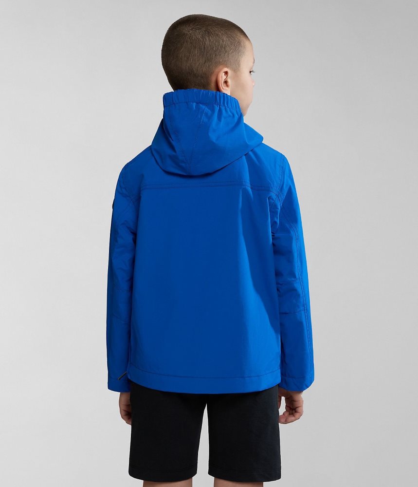 Napapijri Rainforest Summer Anorak Jacket (4-16 YEARS) Regenjassen Kinderen Blauw | 9715263-QO