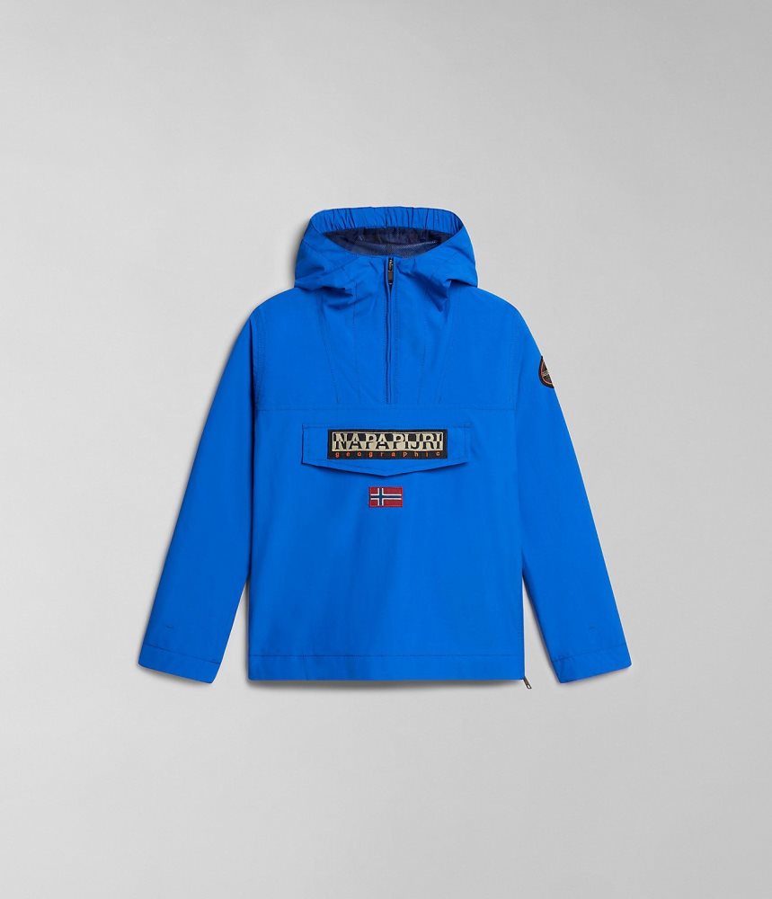 Napapijri Rainforest Summer Anorak Jacket (4-16 YEARS) Regenjassen Kinderen Blauw | 9715263-QO