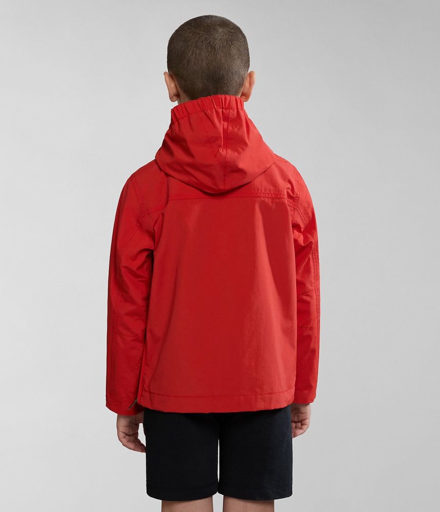 Napapijri Rainforest Summer Anorak Jacket (4-16 YEARS) Windjak Kinderen Rood | 1260978-BK