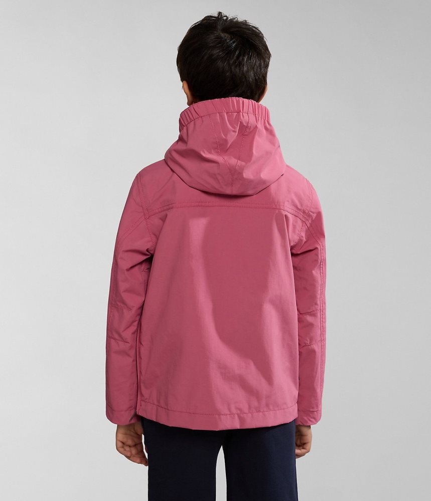 Napapijri Rainforest Summer Anorak Jacket (4-16 YEARS) Windjak Kinderen Roze | 3891406-PZ