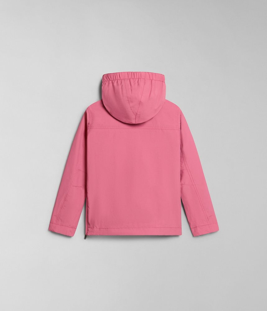 Napapijri Rainforest Summer Anorak Jacket (4-16 YEARS) Windjak Kinderen Roze | 3891406-PZ