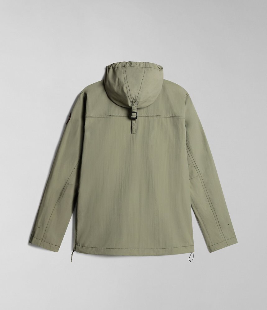 Napapijri Rainforest Summer Anorak Jacket Regenjassen Heren Groen | 5816739-ZD