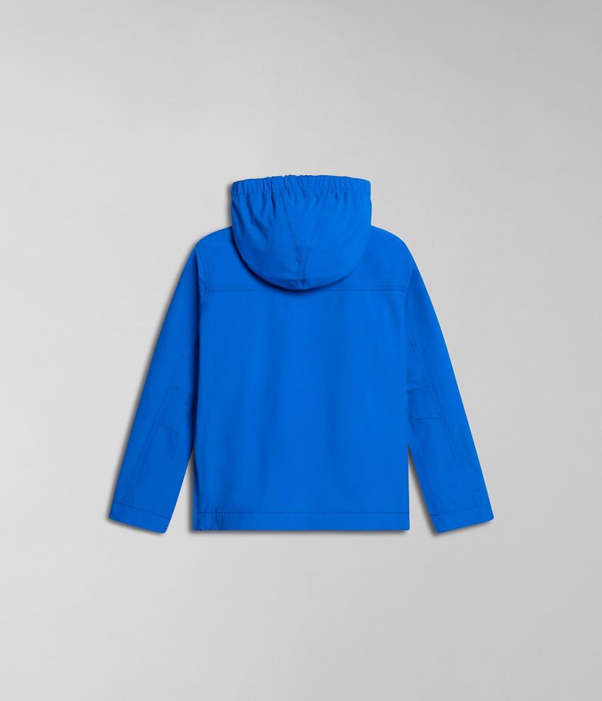 Napapijri Rainforest Summer Anorak Jacket (4-16 YEARS) Windjak Kinderen Blauw | 0721538-XJ