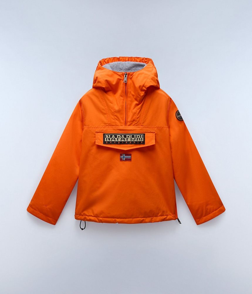 Napapijri Rainforest Winter Anorak Jacket (4-16 YEARS) Regenjassen Kinderen Oranje Rood | 3408695-GO