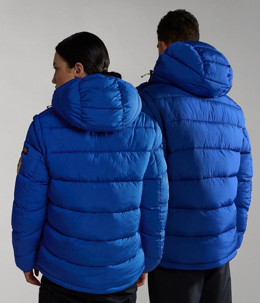 Napapijri Rick Puffer Jacket Puffer Jas Dames Blauw | 8962403-IO