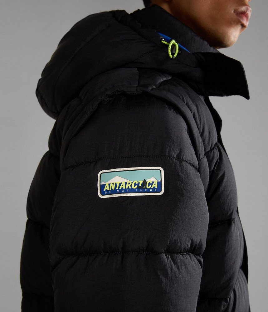 Napapijri Rick Puffer Jacket Puffer Jas Dames Zwart | 9785401-EQ