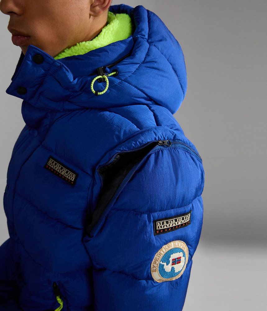 Napapijri Rick Puffer Jacket Puffer Jas Heren Blauw | 7251849-BO