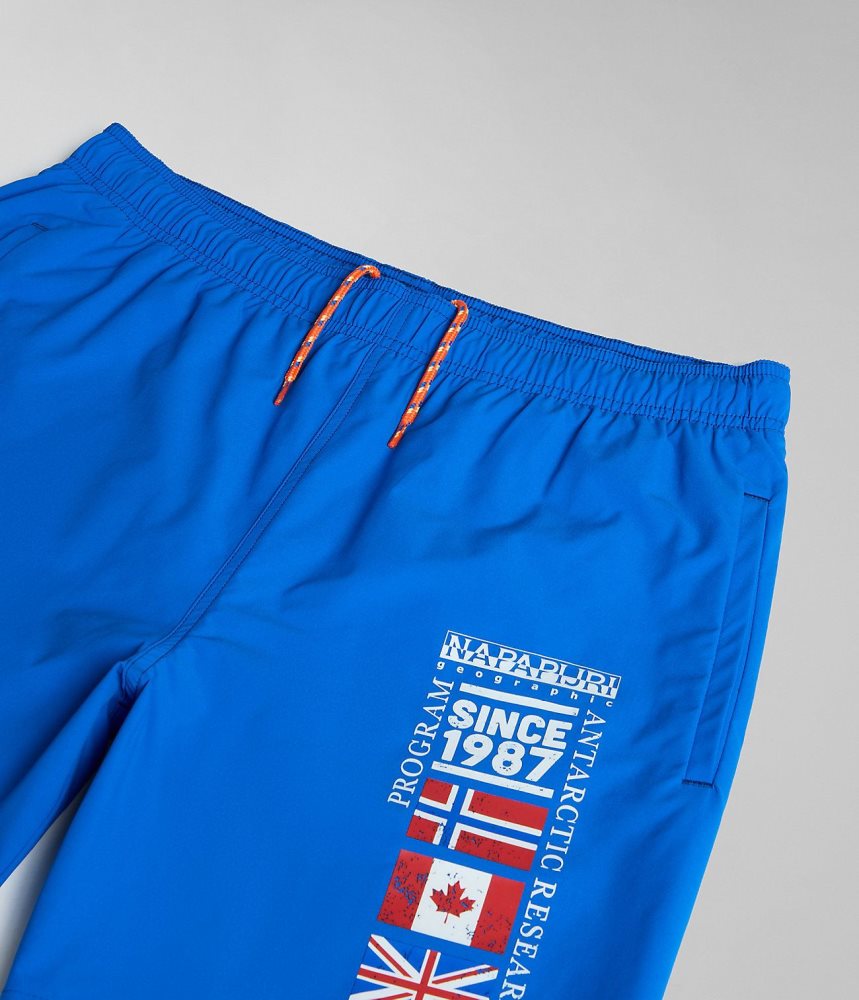 Napapijri Sahtu Swimming Trunks Zwembroek Heren Blauw | 0976435-XQ