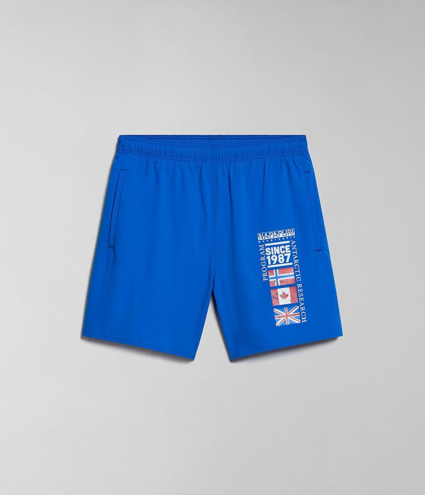 Napapijri Sahtu Swimming Trunks Zwembroek Heren Blauw | 0976435-XQ