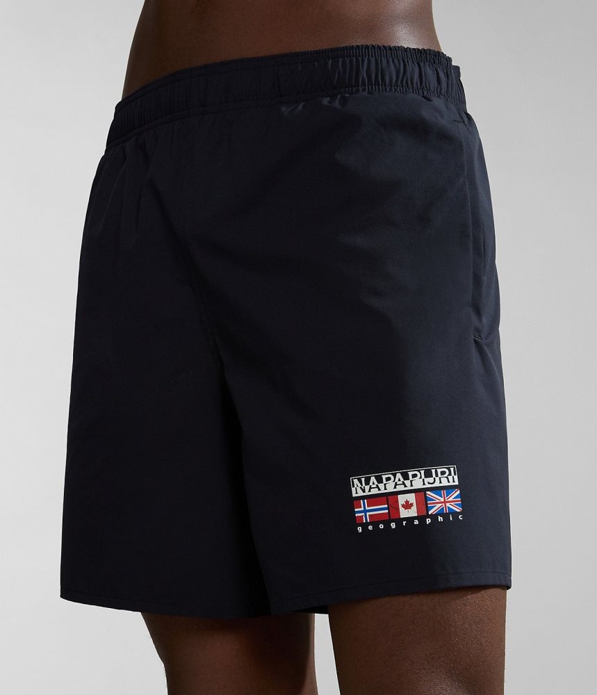 Napapijri Sahtu Swimming Trunks Zwembroek Heren Zwart | 0792164-KG