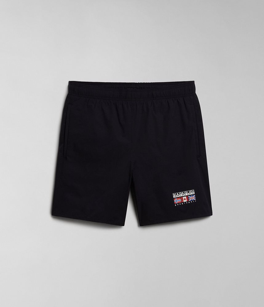 Napapijri Sahtu Swimming Trunks Zwembroek Heren Zwart | 0792164-KG