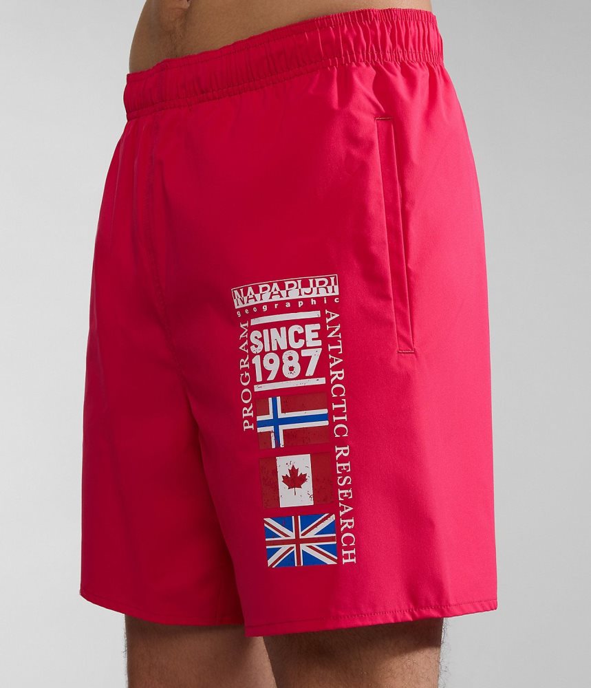 Napapijri Sahtu Swimming Trunks Zwembroek Heren Rood | 7548216-JZ